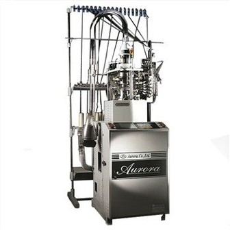 Två matning 4,5 tums dubbelcylindriga automatiska strumpor stickmaskin